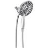 Delta 58499 In2ition - Soffione doccia 2 in 1 con 4 impostazioni e doccetta, 1,75 GPM