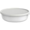Mepal Contenitore per Microonde Lumina, Contenitori alimenti con coperchio adatti per frigo, freezer, forno a vapore e microonde, Contenitore plastica con coperchio, 2000 ml, White