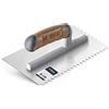 NEYNOR® Frattone Dentato TD 6 mm - Frattone in Acciaio Inox Dentato - Frattone in Acciaio Inossidabile - Frattone Dentata per Colla - Cazzuola Dentata in Acciaio Inox - Made in EU - 270 x 128 mm