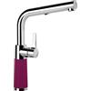 Schock 557120BRY SC-540 Berry - Rubinetto colorato ad alta pressione CRISTADUR con beccuccio estraibile
