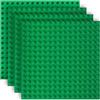 But Oswetf 4 Pezzi Piastra Base Compatibile con Lego Duplo, 25x25cm Base per Mattoncini Compatibile con Lego Duplo, Set di Piastre da Gioco Creativo, Verde