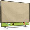 kwmobile Custodia Protettiva TV Compatibile con 55 TV - Copri Televisore da Esterno - Copertura Antipolvere TV beige