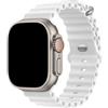 HdanMole Silicone Ocean Cinturini Compatibile con Apple Watch Ultra 2 / Ultra 49mm 45mm 46mm 44mm 42mm 41mm 40mm 38mm, Soft Sport Cinturino per Serie 10 iWatch Ultra 9 8 7 6 5 4 3 2 1 SE, Bianco