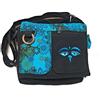 Ethnique Mode Borsa piccola in cotone etnico con stampe colorate, Borsa etnica da donna Borsa a tracolla in cotone per donna Stile etnico indiano (Turchese 01)