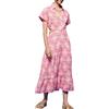 Springfield Abito Midi Camicia Cut out Vestito, Porpora/Lilla, 46 Donna