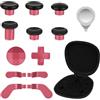 AXFEE Levette Analogiche in Metallo, 13 in 1 Palette Paddles Levette per Xbox One/One S X/Elite Series Controller, Analogici Magnetici Tasti per Xbox Series Joystick-Rosso