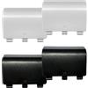 LiXiongBao 4 Pezzi Copertura Posteriore per Batteria per Controller Xbox Series X/S, Portello di Sostituzione per Batteria, Compatibile con Xbox Series X/S, NON per Xbox One & One X/S (Nero)