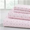 Modern Threads Silky Soft And Wrinkle Free Luxurious Microfiber Bed Sheets Include Piano, Lenzuolo con Angoli con Tasche Profonde e federe, Microfibra Poliestere, Blush, Completo, 4 unità
