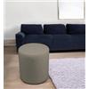 Talamo Italia - Pouf Abate, Poltrona multiuso, Poltroncina sacco, Pouf poggiapiedi, Made in Italy, 40x40 h42 cm, Tortora