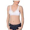 Playtex - Reggiseno senza ferretto in cotone linea Criss Cross Cotton Line, 36B, BIANCO
