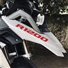 BLACK DOVES GRAPHICS 2pz Adesivi compatibili con Becco Anteriore Moto R 1200 GS LC Motorrad (Red)
