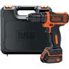 Black & Decker Trapano avvitatore batteria a litio 10,8V Cordless Ricaricabile - BDCDD12K