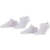 FALKE Active Breeze Multipack W Sn lyocell bassi tinta unita confezione di 2 paia, Calzini corti Donna, Bianco White 2000, 35-38