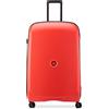 DELSEY PARIS - BELMONT PLUS - Valigia Rigida Grande Estensibile - 82x52x37 cm - 132 L - XL - Rosso Sfumato