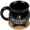 HOTUT Witch Brew Cauldron Coffee Mug, 340ml Adorable Witch's Potion Ceramic Mug, Tazza Witches Brew Calderone, Halloween Ceramic Coffee Mugs Ideal for Halloween Season