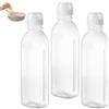 Thapncow Confezione da 3 bottiglie per condimenti in plastica da 300 ml, Bottiglie per condimenti in plastica, Bottiglie da spremere in plastica, Ketchup, Contenitori per olio di olio d'oliva