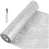 SWAWIS Runner Tavola in Tessuto Non Runner da Tavolo 30cmx20M Argento Runner Tavola Moderno per Decorazioni Natalizie, DIY, Confezioni, Feste, Matrimoni, Compleanni