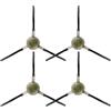 LemonRunRun (4 Pezzi) M3, M330 Pro, M2 Pro, M210 Spazzole Laterali Di Ricambio per Lefant M210B, M213S, M210S, M210, M213, M210 Pro, M210P, M1, M310, M320, OKP Life K2, K3, K3A, K4 K5, Robot Aspirapolvere