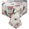 Tex family TOVAGLIA antimacchia RESINATA TORINO idrorepellente (Cm. 140x240 x12 persone, Shabby Rosso)