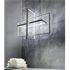 Arcadia Lampadario Led Soffitto a Sospensione Moderno con Luce Calda e Fredda Dimmerabile, Telecomando e App per Cellulare - Lampadario Camera da Letto, Soggiorno, Cucina e Cameretta - 6000 LM 80 Cm