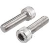 sourcing map Sourcingmap M10 x 35 mm 304 acciaio INOX mano sinistra filettatura vite a brugola bullone pezzi