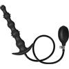 AMAZBEE Buttplug gonfiabile con perline da massaggio, plug anale extra spesso con perline regolabile manualmente Plug anale giocattolo del sesso per gli uomini, le donne e le coppie