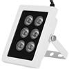Naroote Luce di Riempimento a Infrarossi, CCTV Riempimento Luce IR Iluminatori DC12V 6W FILL LIGHT INFRARED 6 Lampade IR ILLUMINATORI IP66 IMPERATURA PER SULLA SERIETLANCE CAMERA