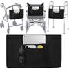 supregear Borsa Sedia a Rotelle, Borsa per Rollator Pieghevole Borsa per Deambulatore con Scomparto Termico di Conservazione Rimovibile per Scooter per Sedie a Rotelle Walker Rollator, Nero