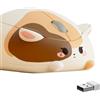 Akko Mouse per laptop wireless Calico Mouse a forma di gatto, ricevitore USB A da 2,4 GHz, tracciamento ottico 1200 DPI, clic silenzioso, mouse da gioco senza fili, compatibile con Mac/Win (Calico)
