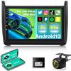 ETLFUCyber 2G+64G Android 13 Autoradio per VW Volkswagen Polo 2008-2020 con Senza Fili Carplay Android Auto, Autoradio Schermo da 9 Pollici con WIFI/GPS/FM RDS Radio/Bluetooth+AHD Retrocamera