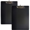 Shirene Portablocco A4,2 PCS Portablocchi e Portamoduli,Cartelline Portadocumenti,Portablocco con Portapenne Portabloccos con Contenitore,Portabloccos in Plastica con Clip Retrattile per Ufficio e Scuola