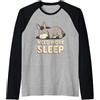 Lazy Donkey Vibes Need More Sleep - Pigiama a tema asino Maglia con Maniche Raglan