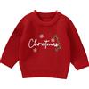Winmany Maglione natalizio per bambini, per bambini, per l'autunno e l'inverno, Colore: rosso, 12-18 Mesi