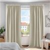 Deconovo Tende Oscuranti per Interni 2 Pezzi, Tende Moderne per Soggiorno e Camera da Letto, 140x210 CM (Larghezza x Altezza), Beige Chiaro