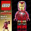 LEGO ⭐ LEGO Iron Man sh923 Minifigure Marvel Avengers Mark 6 damaged sh0923 76269