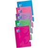 Oxford 400072719 - Quaderni con spirale, colori assortiti, confezione da 5 pezzi