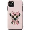 Lemur Coquette Aesthetic Girls Women Gif Coquette Bow Lemur anello coda ragazza mamma rosa festa della mamma Custodia per iPhone 11 Pro Max