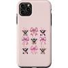 Lemur Coquette Aesthetic Girls Women Gif Coquette Bow Lemur anello coda ragazza mamma rosa festa della mamma Custodia per iPhone 11 Pro Max