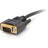 C2G Adattatore da DB9 maschio a AUX da 3,5 m, jack da 3,5 mm a cavo di controllo seriale RS232 DB9, nero