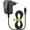 Goobay 49529 Caricatore Micro USB 1.0A per la ricarica di smartphone, adattatore di corrente, presa, alimentatore per telefoni cellulari, adattatore di corrente, 1,5m, nero