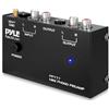 Pyle Output PP777 - Preamplificatore per giradischi Phono Mini ingresso preamplificatore audio stereo elettronico, uscita RCA e funzionamento a basso rumore, alimentato da adattatore CC da 12 Volt