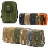ZhaoCo Marsupio Tattica EDC Pouch Camo Multiuso Sacchetto Militare di Nylon Tattico Da Cintura Borsello Porta Cellulare Hiking Campeggio - Army Green