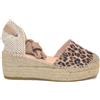 MACARENA JAVA30LE ESPADRILLES SANDALO CON ZEPPA E PLATEAU SERRAJE LEOPARDO