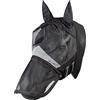 Pfiff 102947 Fly Protection - Maschera da mosche con protezione UV, protezione naso, colore nero