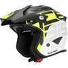 Acerbis CASCO JET ARIA GRAPHIC NERO/GIALLO FLUO L