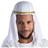 Dress Up America Keffiyeh Copricapo Arabo - Tradizionale Sciarpa Shemagh da Sceicco, Accessorio Costume Adulti, Turbante Deserto per Halloween, Recite e Feste Multiculturali