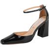 QUEEN HELENA Décolleté con Tacco Medio Scarpe Eleganti Donna ZM9601 (Beige, Sistema Taglie Calzature EU, Adulto, Donna, Numero, Media, 38)
