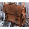 Vintage Businessman Laptop Case Bag Uomo Vintage Pelle Messenger File Cartella Documento
