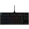 Logitech G PRO TKL Tastiera Gaming Meccanica, GX Blue Clicky Switch, LIGHTSYNC RGB, Design Portatile Tenkeyless, Pensato per Esport Gaming, Micro Cavo USB Rimovibile, QWERTY US Layout, Nero