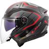 LS2, Casco Moto Jet INFINITY II CARBON URUS Gloss Red, L